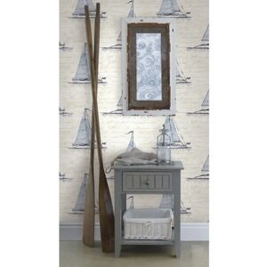 Nantucket Toile The Avenues Collection by Seabrook Designs 1 Roll New‎ Sealed